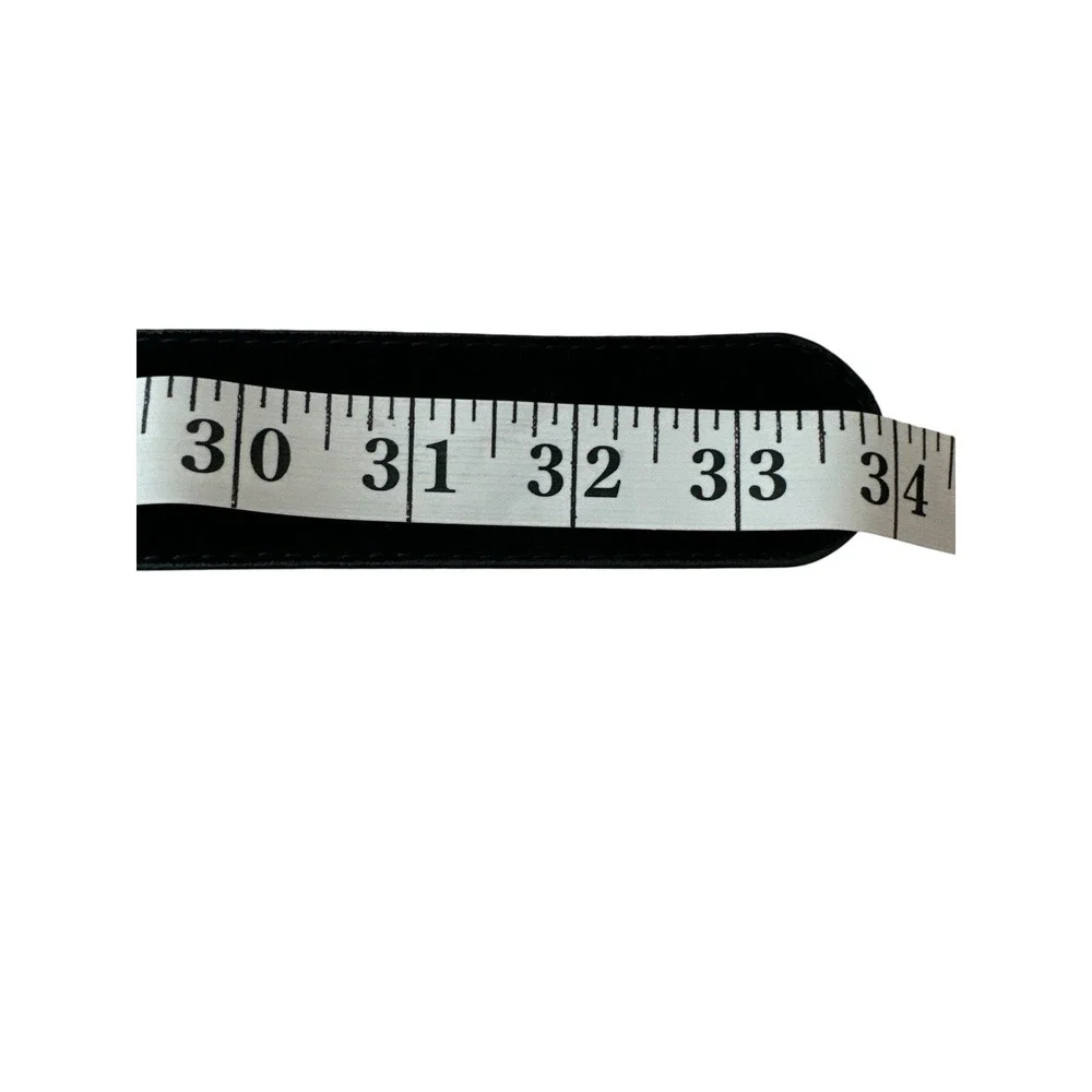 ASOS Belt Womens Small Médium Black West‎ Silver Plated Buckle Cowgirl Elastic